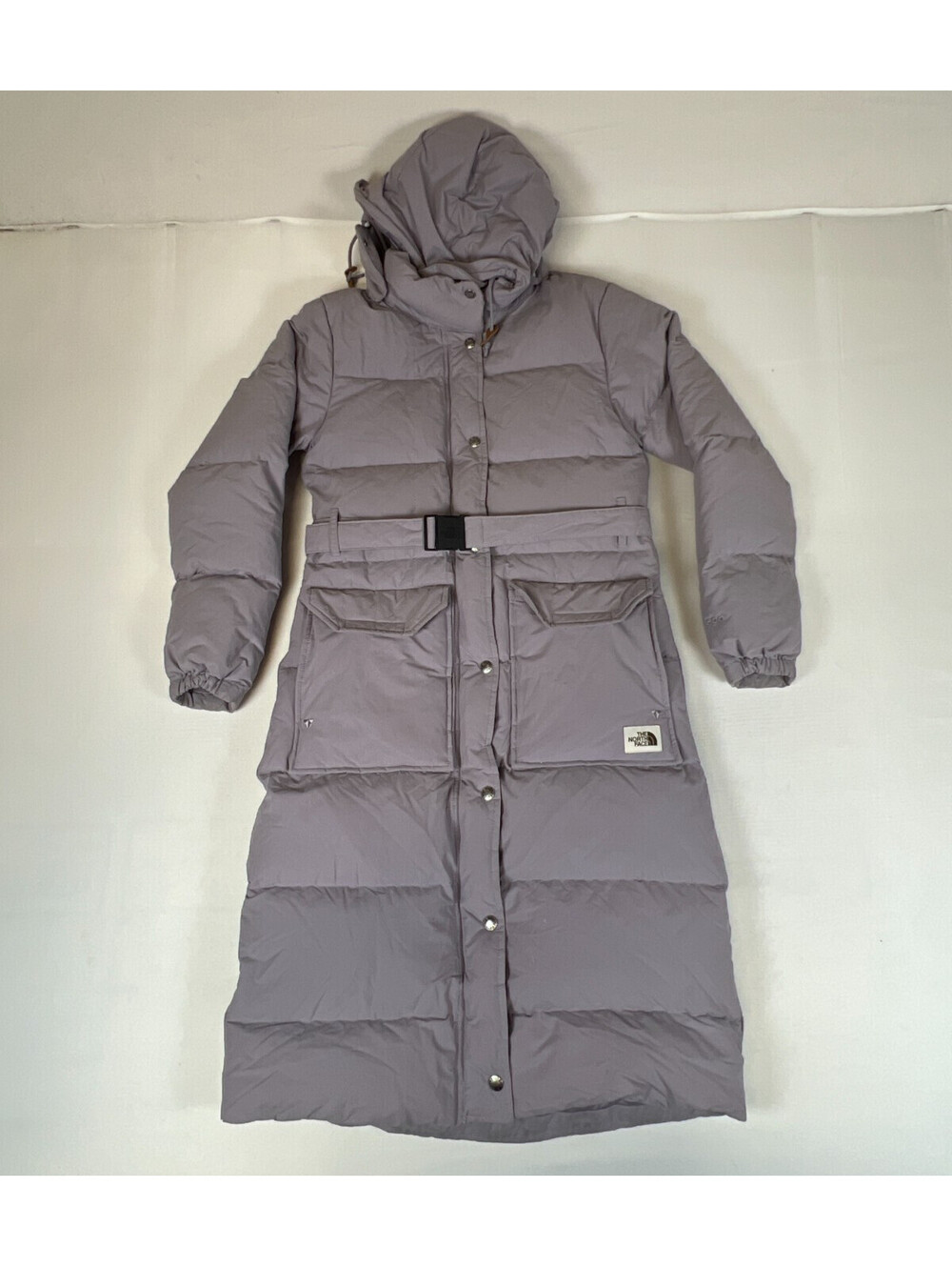 The North Face Womens XS Grey Down Parka Long Winter Puffer Jacket 600 - Picture 12 of 16